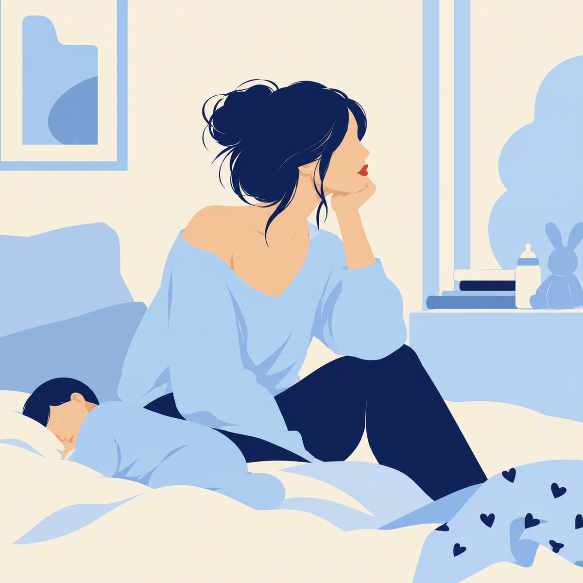Baby blues après l'accouchement : symptômes, durée et conseils pour le traverser - Puissante Image